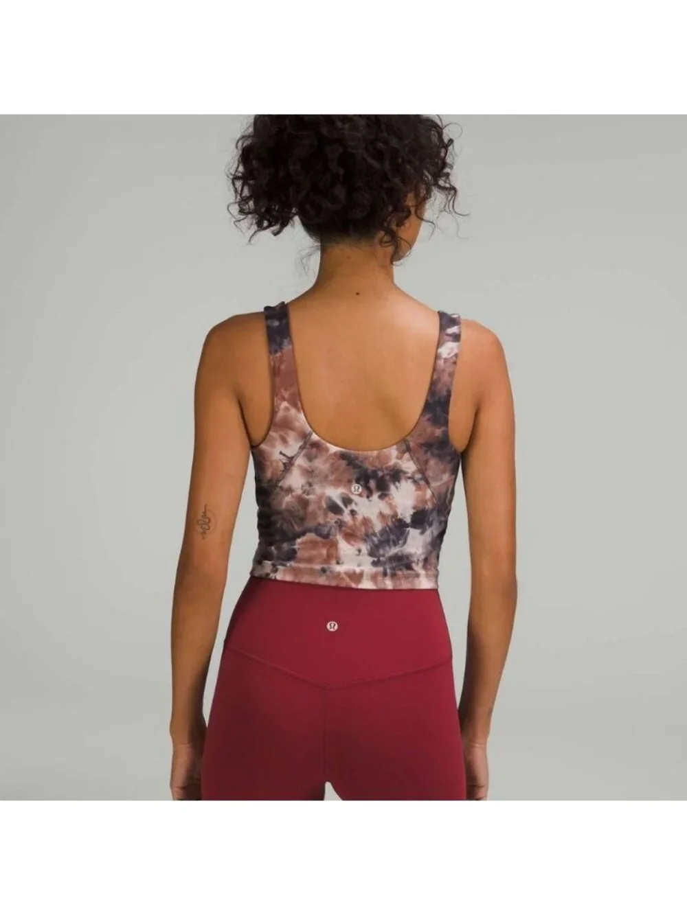 Lululemon Align Tank Top Diamond Dye Seashell Smoky Topaz Graphite Grey